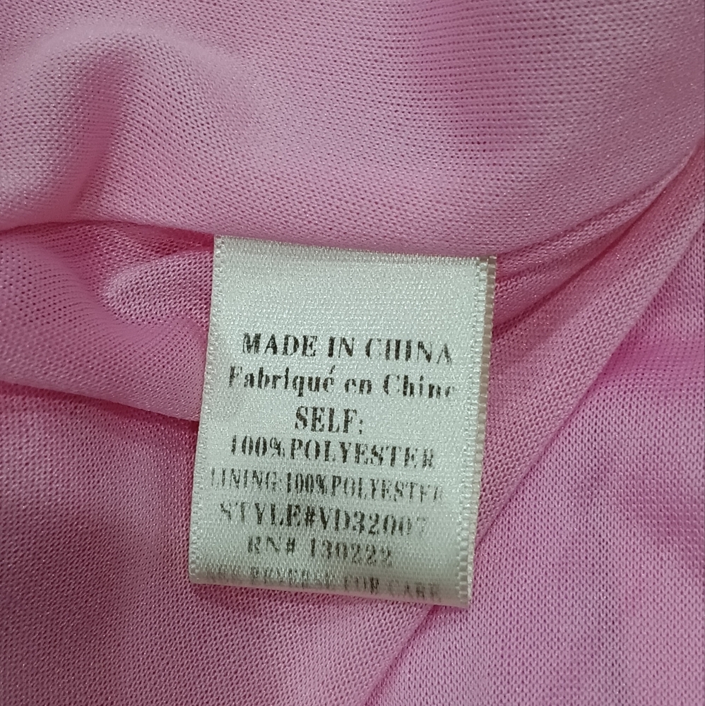 Very J Bubblegum Pink Scalloped Hem Flowy Mini Dress - Boutique Find Size Small - Picture 8 of 8